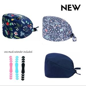 3x1 New Scrub Caps/hats w. Sweatband
